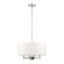 Mini Cresthaven Brushed Nickel 4-Light Chandelier with Crystal Accents