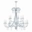 Elegant Polished Chrome & Crystal 18-Light Chandelier