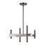 Denmark 4-Light Black Chrome Mini Chandelier