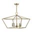 Casual Vibe Mini 5-Light Chandelier in Antique Brass