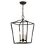 Devonshire Bronze 3-Light Convertible Lantern Pendant