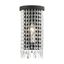 Elizabeth Black Steel Wall Sconce with Crystal Accents