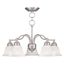 Essex Traditional 5-Light Chandelier in Brushed Nickel with Alabaster Glass