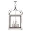 Garfield Traditional 9-Light Brushed Nickel Square Lantern