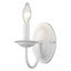 Elegant Williamsburg White Jelly Jar Dimmable Wall Sconce