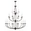 Bronze 24-Light Traditional Steel Candle Chandelier