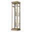 Elegant Antique Brass Dimmable Lantern Sconce with Clear Glass