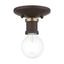 Lansdale Transitional 5" Flush Mount Light in Bronze/Antique Brass