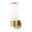 Antique Brass Lindale Dimmable Wall Sconce with Satin Opal White Glass