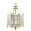 Polished Brass 3-Light Mini Pendant with Clear Glass