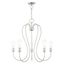 Brushed Nickel and Crystal 5-Light Candle Chandelier