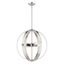 Modesto Brushed Nickel 4-Light Globe Pendant Chandelier