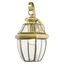 Antique Brass Direct Wired Lantern Sconce with Beveled Glass