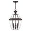 Elegant Monterey Bronze Outdoor Pendant Light with Clear Beveled Glass