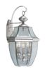 Elegant Brushed Nickel 3-Light Outdoor Wall Lantern with Clear Beveled Glass