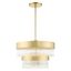 Mini Norwich Soft Gold Crystal Drum Shade Chandelier