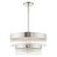 Elegant Norwich 7-Light Brushed Nickel Chandelier with Crystal Rods