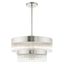 Elegant Norwich 7-Light Brushed Nickel Chandelier with Crystal Rods