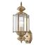 Antique Brass Elegance Outdoor Wall Lantern with Clear Beveled Glass