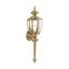 Antique Brass Lantern Sconce with Clear Beveled Glass, 1-Light