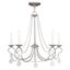 Brushed Nickel Mini 5-Light Candelabra Chandelier