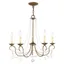 Venetian Golden Bronze Crystal 5-Light Mini Chandelier