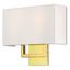 Elegant Pierson Polished Brass 2-Light ADA Wall Sconce