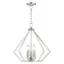 Brushed Nickel 20" Geometric 5-Light Chandelier