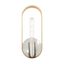 Rave Brushed Nickel 1-Light Dimmable Wall Sconce with Steel Body
