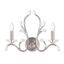 Brushed Nickel and Crystal 2-Light Wall Sconce