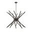 Black Chrome 20-Light Sputnik Chandelier