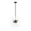 Uptown Elegance 8-Light Black Crystal Pendant Chandelier