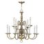 Elegant Williamsburgh 12-Light Antique Brass Chandelier