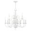 Elegant White Crystal 12-Light Traditional Chandelier