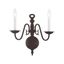 Williamsburgh Bronze 2-Light Traditional Wall Sconce