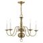 Antique Brass 5-Light Traditional Colonial Chandelier