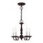 Williamsburgh Bronze 5-Light Convertible Mini Chandelier for Indoor/Outdoor