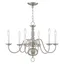 Williamsburgh 6-Light Brushed Nickel Traditional Chandelier