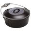 Black Cast Iron 5 Quart Dutch Oven with Bail Handle