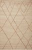 Bodhi Ivory Natural Braided Handmade Square Jute 18" Rug Swatch