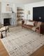 Darby Sand and Dark Grey Geometric 2'-7" x 4' Accent Rug