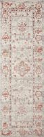 Ivory and Rust Oriental Runner Rug 2'-7" x 8'-0"