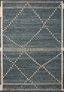 Fabian Denim and Charcoal Diamond Wool Area Rug