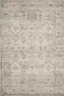 Gray Rectangular Oriental Synthetic Easy Care Rug