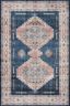 Heidi Denim Blush Medallion 3'6" x 5'6" Stain-Resistant Area Rug