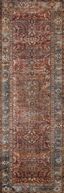 Traditional Reversible Blue Wool-Blend 30x144 Area Rug