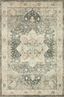 Rosette Slate and Ivory Plush Wool Blend 2'2" x 3'8" Accent Rug