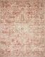 Saban Rust and Beige Rectangular Stain-Resistant Area Rug