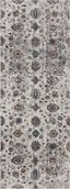 Ivory and Multi Synthetic Oriental Area Rug 2'-7" x 8'-0"