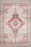 Ivory and Berry 9' x 12' Wool Blend Rectangular Area Rug